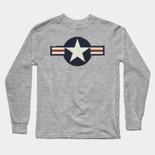 US Roundel vintage and distressed Long Sleeve T-Shirt